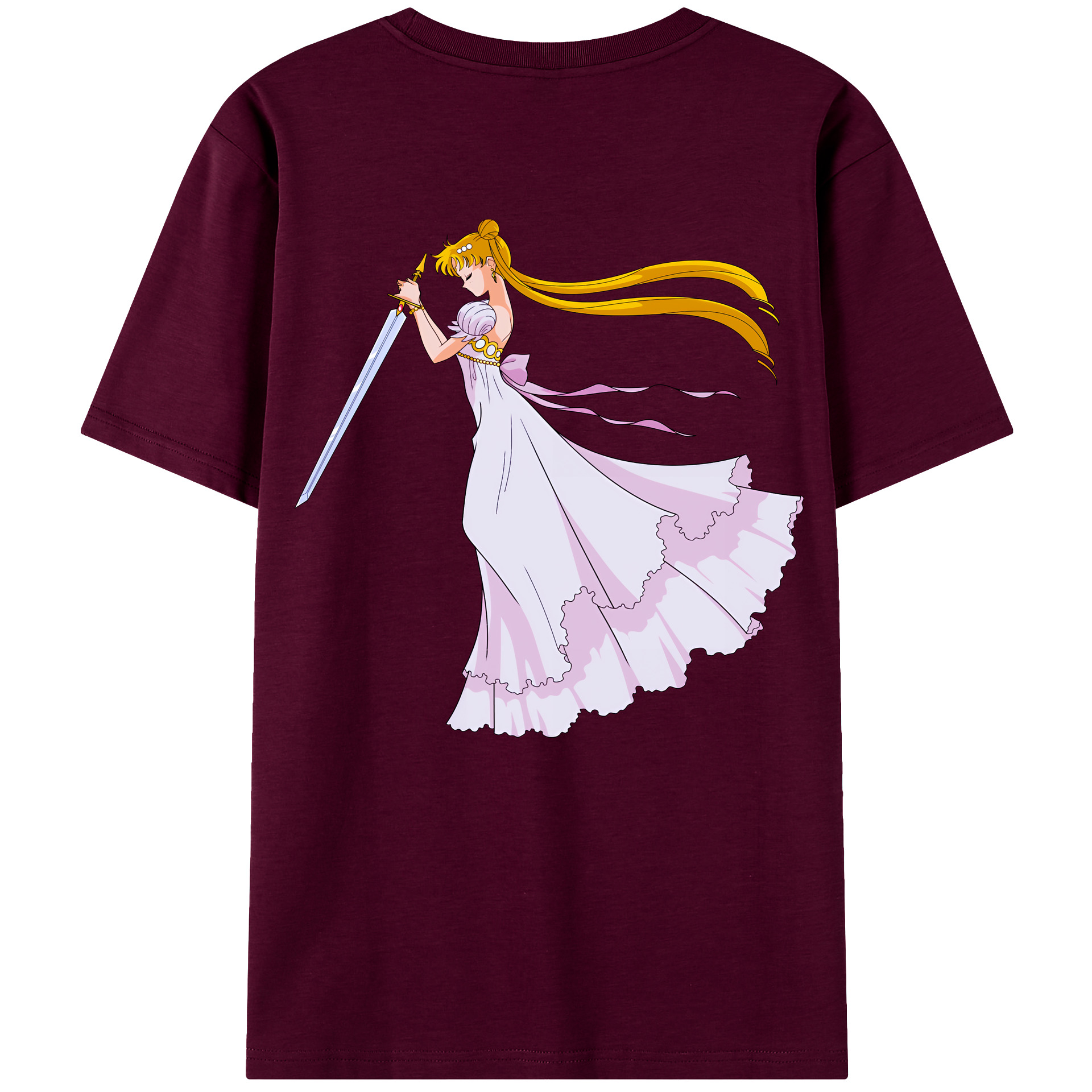 （画像用） 美少女戦士セーラームーン 愛野 美奈子 あいの みなこ Sailor Moon Aino Minako レディース半袖Tシャツ(バックプリント)